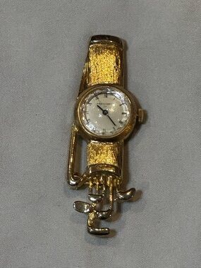 Vintage Gold-tone Ladies Gold Watch Pendant